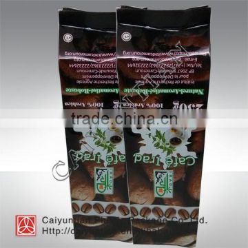 side gusset aluminum foil coffee plastic bag