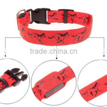 LED Glow Collars Pet Supplies, in Stock Dog Traction Luminous Chest Straps Nylon Dog Harness photo-4