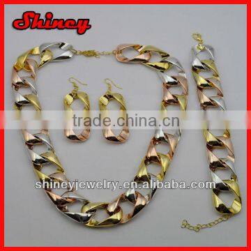 2014 Fashion New Chain Design Jewelry Sets Lead and Nickel Safe Alloy Fashion Jewelry Sets