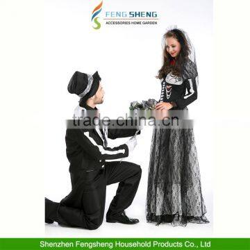 2015 Halloween cosplay zombie couple costumes bride costume for sale