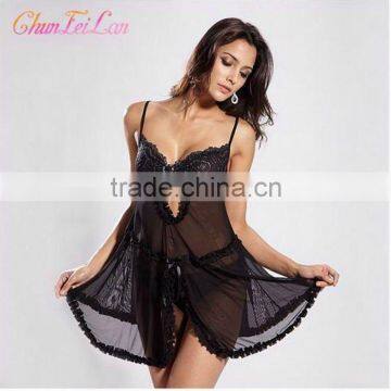 New design hot sexy woman's transparent lingerie 3028