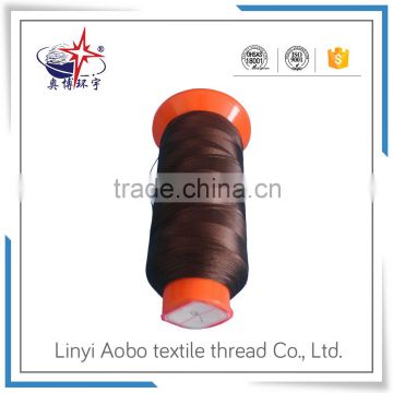 Alibaba China dark brown color embroidery thread