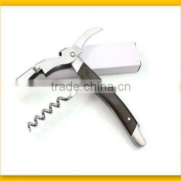 Deluxe wood handle bottle opener