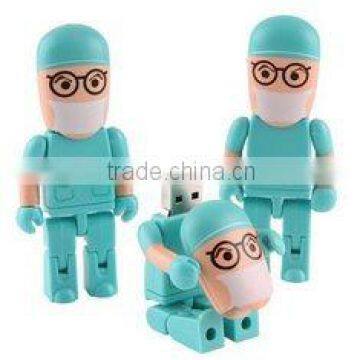 pvc doctor shape 8gb USB cartoon usb flash drive,Top Sale USB flash drive cartoon pen drive 32gb, bulk 4gb usb flash sticks