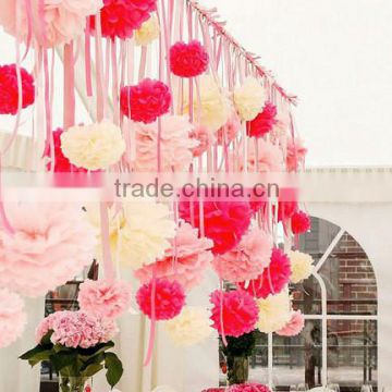 Fairy Princess Tissue Paper Pom Poms for Wedding