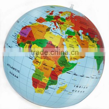 PVC inflatable globe ball with world map/inflatable earth ball                        
                                                Quality Choice