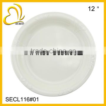 12"ROUND PLATE; MELAMINE PLATE