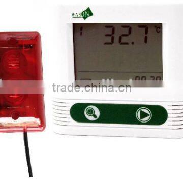 Built-in probe sound-light alarm temperature data logger
