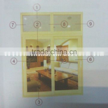 WGR18 Extruded Aluminum alloy Sliding Window Accessories