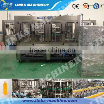 Professional glass bottle juice bottling capping plant with low price