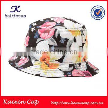 wholesale oem designed digital printing polyester bucket hat