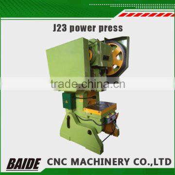 J23-16T C Frame Inclinable Power Press Machine with single column