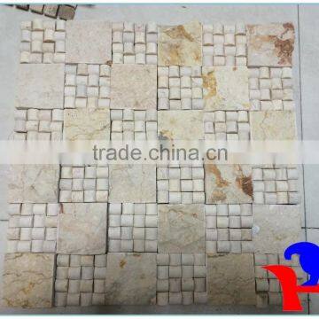 Popular Beige marble mosaic tile