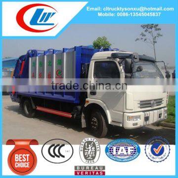 Dongfeng 4x2 brand new compressing garbage truck for sale