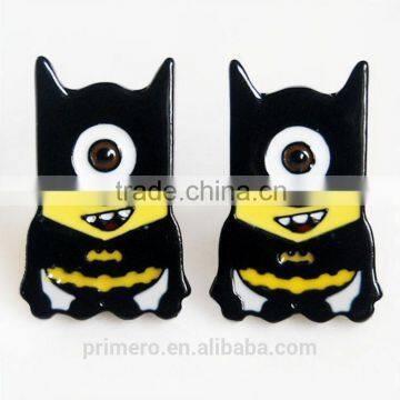 Cartoon Despicable Me Earrings Piercing Ear Stud Batman SpiderMan Iron Man photo-3