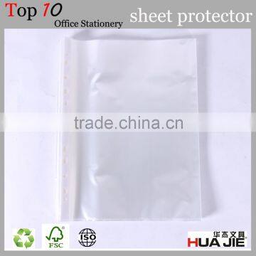 11 hole transparent clear punch hole sheets protector