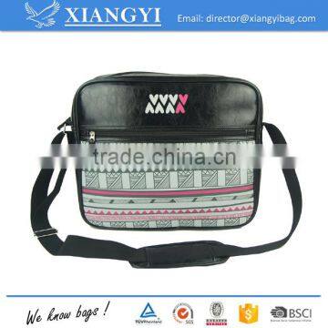 High quilty PU leather PVC leather shoulder bag messenger bag