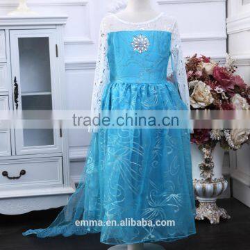 Fashion style frozen elsa dress wholesale for kids BC2115