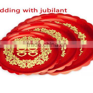 2015 red luxury fashionable fancy candy display rack for wedding made in china