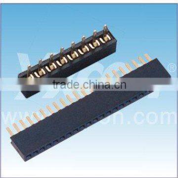 1.27mm Single Row Straight Female Header Connector