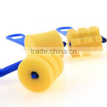 Hot Selling Plastic Handle Sponge Soft Checkered Pattern Design Paint Rollers photo-3