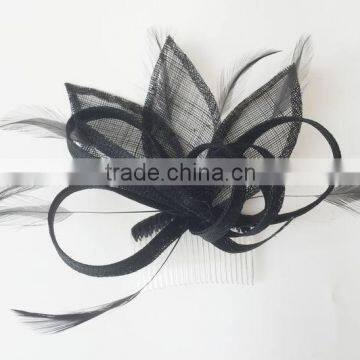 Small Derby Races Party Event sinamay fascinator on comb