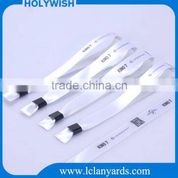 Customized White Plain Sublimation Print Wristbands for One Time Use photo-5