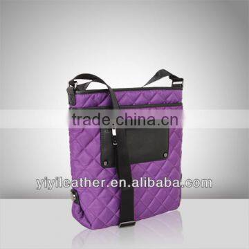 2014 latest designer shoulder bags, hot sale purple handbag,fashion nylon bag