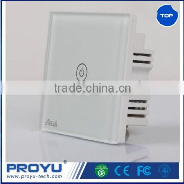 New arrival 1 Gang Wall Touch Switch single control for Fluorescent Lamps Energy Saving Lamps PY-CB101