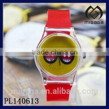 cute fashion cheap plastic watch made in china for young people