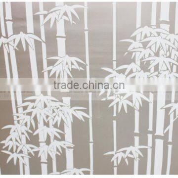 PET White Bamboo Pattern Self Adhesive Window Film Similar to 3M Window Film