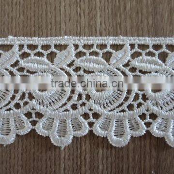 New embroidery polyester chemical lace trimming