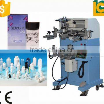 Plane/Cylinder /oval Screen Printing Machine Glass Cup Printing Machine With Rotary Table LC-PA-300E Quality Choice photo-2