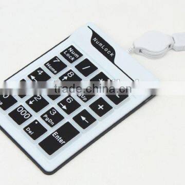 PC USB silicon waterproof 19 keys numeric Keypad