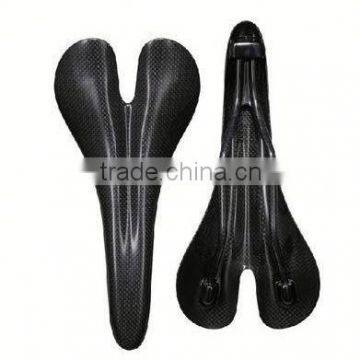 Weight light new product 2014 hot road bicycle or mountain bike carbon fiber saddle leather saddle bag