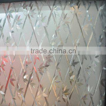 Self-Adhesive Opaque Static glass film for kitchen cabinet 3D