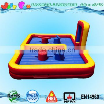 2 in 1 interactive game inflatable gladiator joust arena for sale