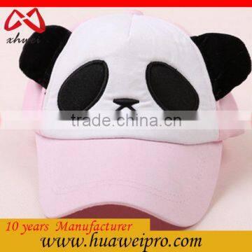 Custom Made the lovely panda style kids baseball caps