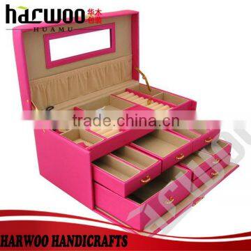 New Arrival High Quality European Leather Trendy Jewelry Box