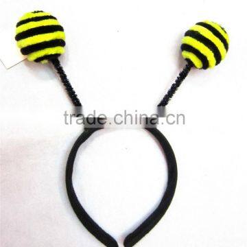 Black yellow bumble bee headband head poppers fancy dress costume accessory                        
                                                Quality Choice