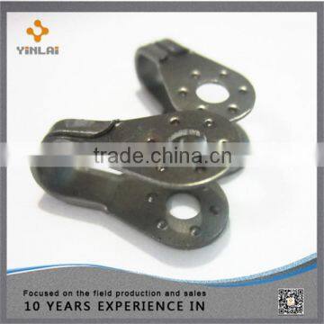 Metal shoe lace hooks for climbing