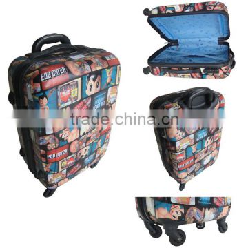 flight/travel roller abs case/lugagge trolley set/pc luggage shell