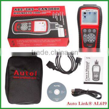 English, Espanol,Francais AUTEL AutoLink AL619 ABS / SRS +Update free online +Shipping free