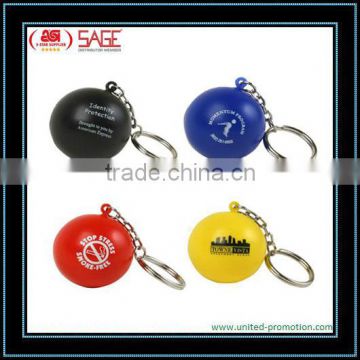 PU stress ball keychain