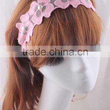 Deshine Flower Embroidery Lace Headband ZX1061