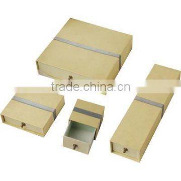 Brown color drawer boxes cardboard gift boxes for jewelry, brown jewelry paper drawer box