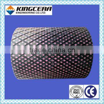 Mining machinery acid&slip&wear resistant alumina ceramic lagging pulley