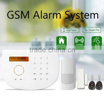 wireless fire alarm system support google play store app download & gsm alarm system GS-S2G from golden security