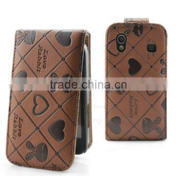 2012New Arrival !Samsung S5830 Leather Cell Phone Case