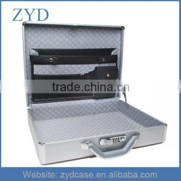 Aluminum 18" Attache Single Lock Pockets Laptop Office Travel Brief Case ZYD-HZMlc008